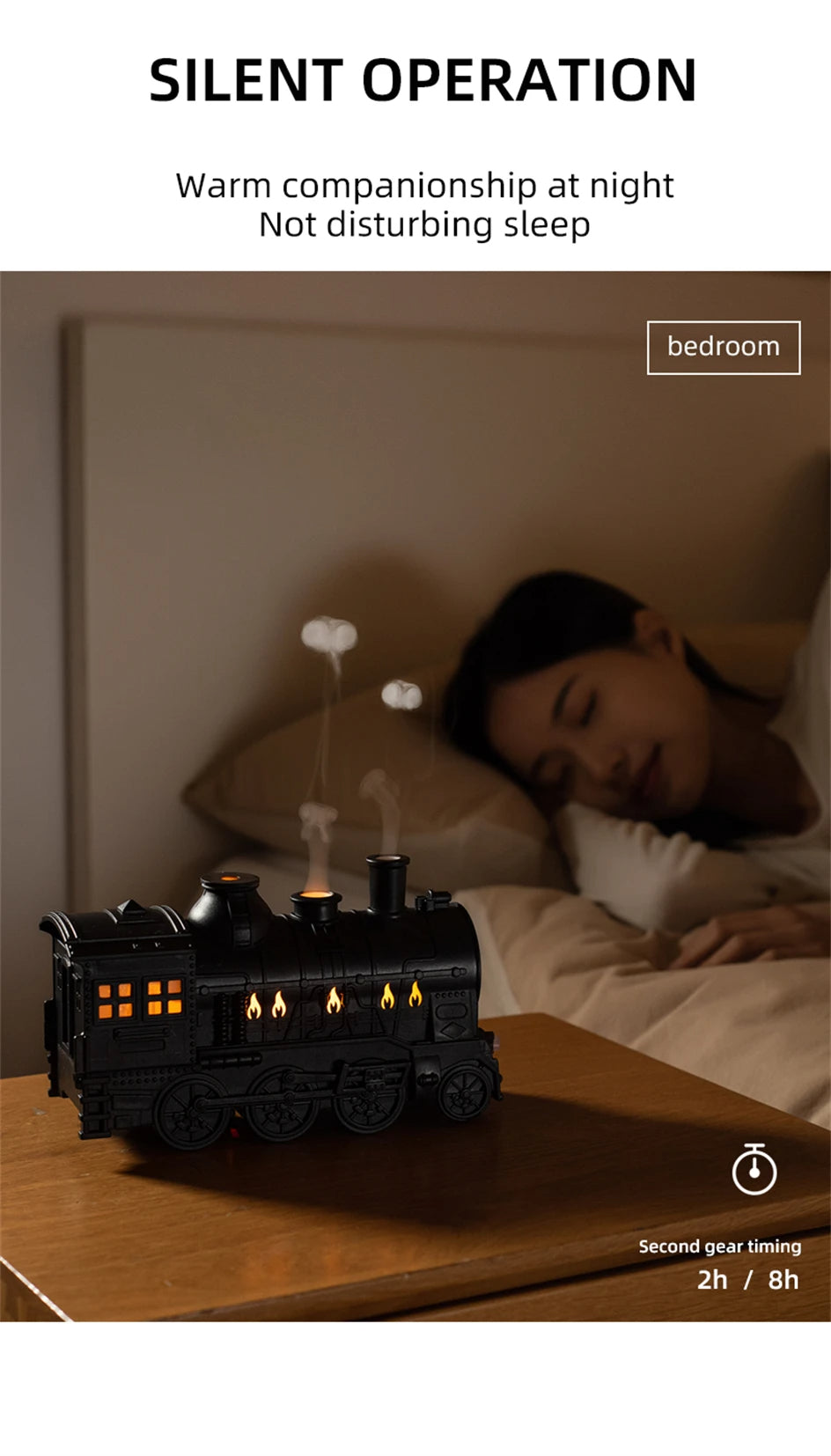 MistExpress Train Aroma Diffuser With LED Lamp