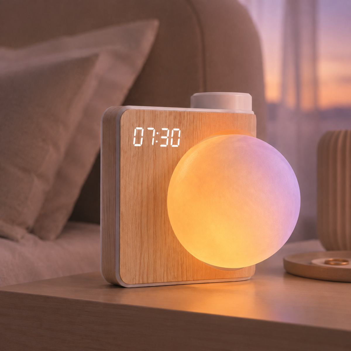 MoonHalo Rotating Wake-Up Clock