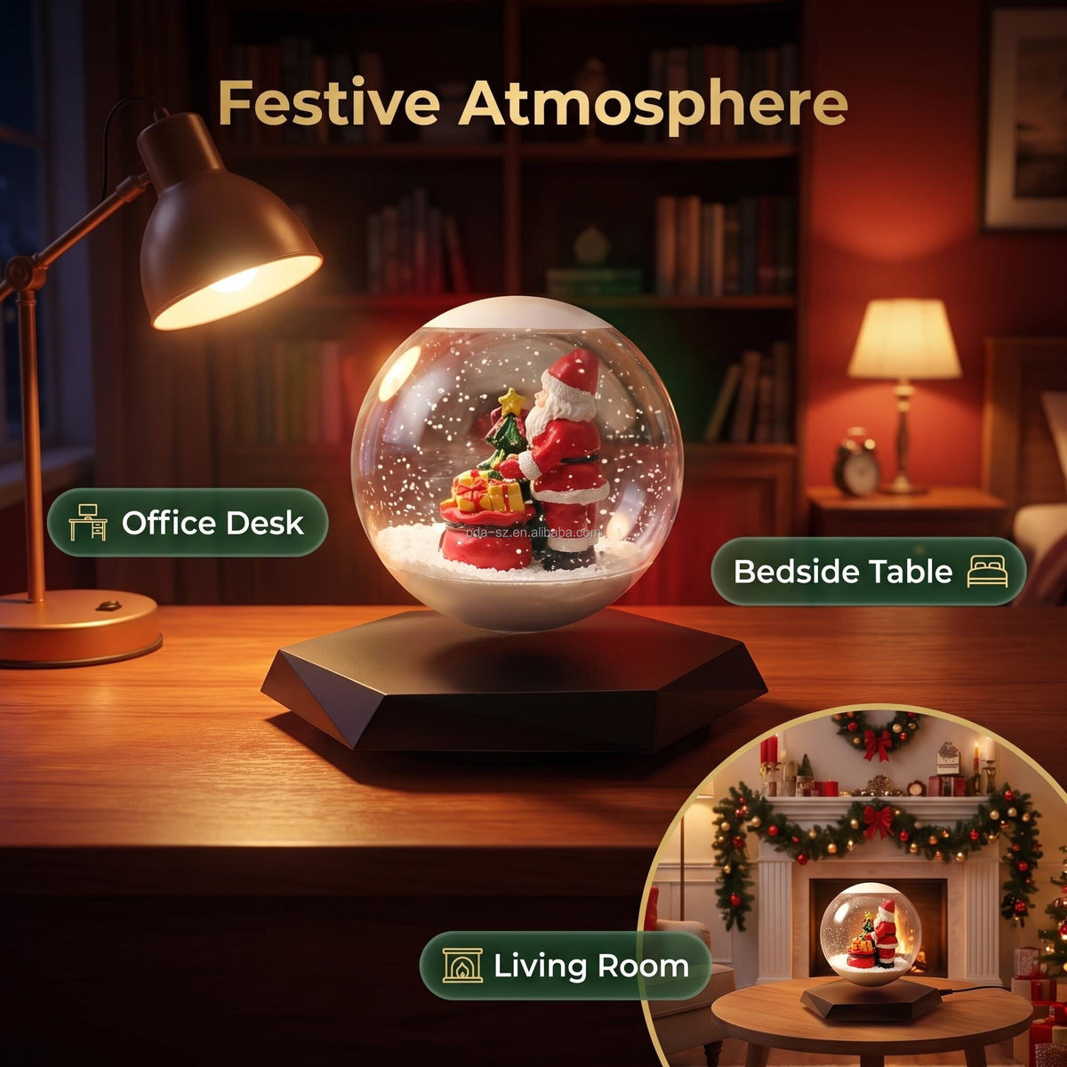 Merry Globe™ Levitating Christmas Globe