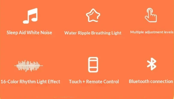 TideGlow™ Ocean Wave Speaker Lamp